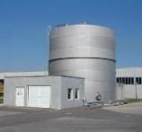 Belüfteter Susgleichstank Edelstahl 500 m3 in Anlage an Schwander Reaktor